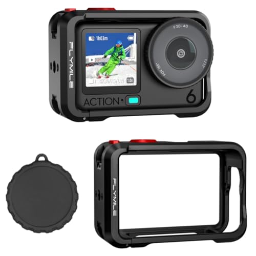 Jaula de aluminio para DJI Osmo Action 6 con kit de tapas y carcasa protectora