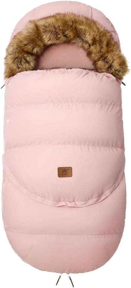 HOUSBAY Baby Stroller Bunting Bags Stroller Footmuff Universal Sleeping Bag Winter Outdoor Hooded Bunting Bag Windproof and Water-Resistant Suitable Below 5 ℃