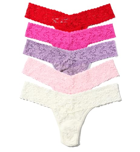 Image of hanky panky 5-PACK Signature Lace Low Rise Thong