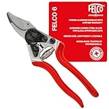 Felco F6 Pruning Shears &ndash; 7.7" Swiss-Made Garden Clippers for Medium Hands | Hand Pruners for Gardening | Garden Tool Cutter with Precision Bypass Blade, Forged Aluminum Handles, Replaceable Parts