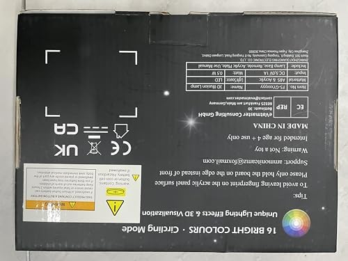 Ammonite Lampka nocna z gamepadem, iluzja 3D, lampa sterująca grą, 16 zmieniających się kolorów za pomocą pilota, dekoracja pokoju gier, jako prezent na Boże Narodzenie, święta, urodziny dla