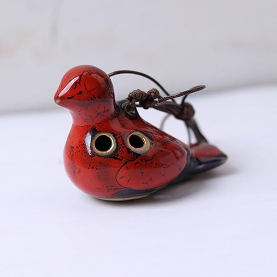 Amazon.co.jp: 6 穴オカリナセラミックオカリナ鳥の形のオカリナ楽器