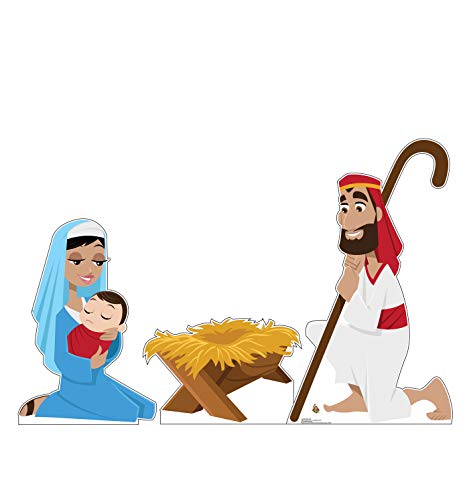 Cardboard People Nativity Cardboard Cutout Set - Creative for Kids
