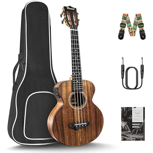 Caramel 26inch CT204 All Solid Acacia Wood Tenor Electric Ukulele