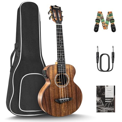 Caramel 26inch CT204 All Solid Acacia Wood Tenor Electric Ukulele Review: Beginner-Friendly Professional Uke?