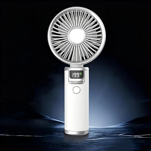 Ventilateur portatif rechargeable à grande vitesse avec affichage LED pour l'extérieur