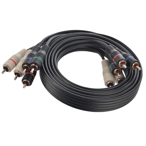 XENOCAM 5 RCA Cables 6 feet Component Cable RCA Splitter Audio Video Cable YPbPr RGB AV Cable 1080i Male/Male for DVD STB TV Box HDTV - 1.8m
