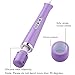 CHARMING Wired Powerful Handheld Back Massager with 10 Speeds Strong Vibration Wand, Personal Therapy Massager for Sports Recovery, Muscle Aches, Body Pain-Light Purple
