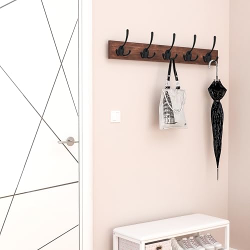 Ibosins BBCH14 14 Pack Big Heavy Duty Triple Coat Hooks Wall Mounted thumb #6