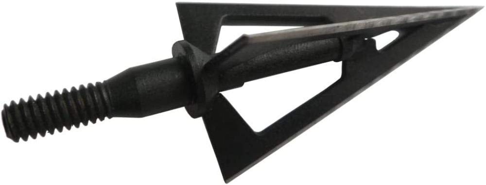 3pcs / 6pcs / 12pcs Fixed 3-Blade Broadhead 100 Grain Black Steel Tiro con L'Arco Broadhead per Arco Composto Frecce e dardi per Balestra per Caccia con Arco e Bersaglio