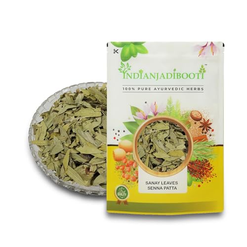Image of IndianJadiBooti Senna Leaf Powder | Cassia angustifolia | Helps in Digestive wellness | 900 Grams | Pack Of 2