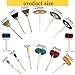 Eikovia Polishing Kit Buffing Wheels Set 12 Types 3mm Shank for Rotary Tool Accessories Abrasive Buffing Wheels Polishing Bit Wheels Rotary Tool for Power Rotary Tool Rust Removal