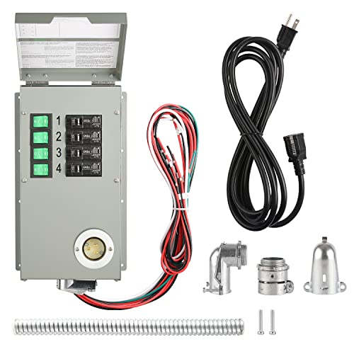 Nature’s Generator Power Transfer Switch Kit 4 Circuits, 15Amps, Indoor