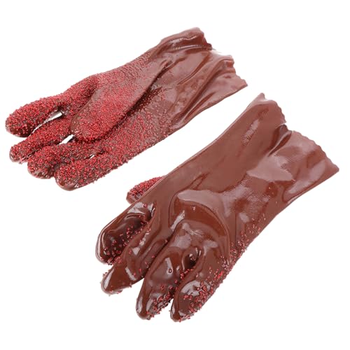 Gatuida Guantes de Limpieza de Pvc Antideslizantes Impermeables, Resistentes Abrasión, Talla Única, para Fontanería y Lavado de Platos, Guantes Reutilizables para Alcantarillado y Manejo