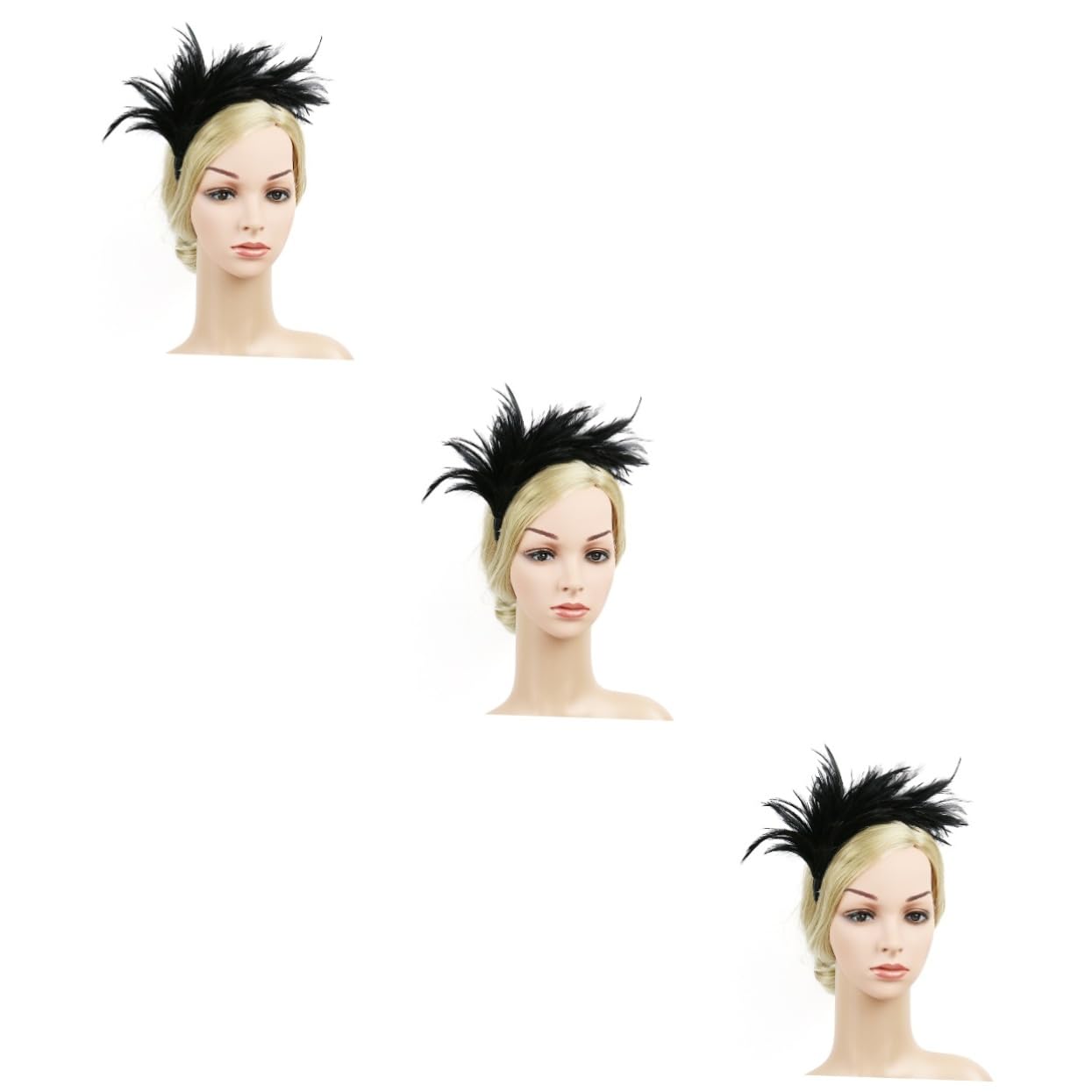 Housoutil 3stücke Bridal Headband Für Hochzeiten Und Partys Haarschmuck-dekoration Mit Schwarz Für Unvergessliche Und Auftritte