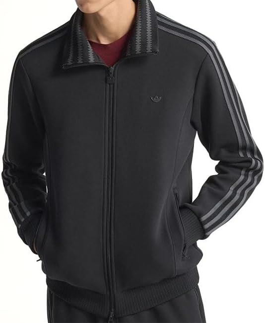 adidas ベロアジャージ M 黒 アディカラー ベロア トラックトップ