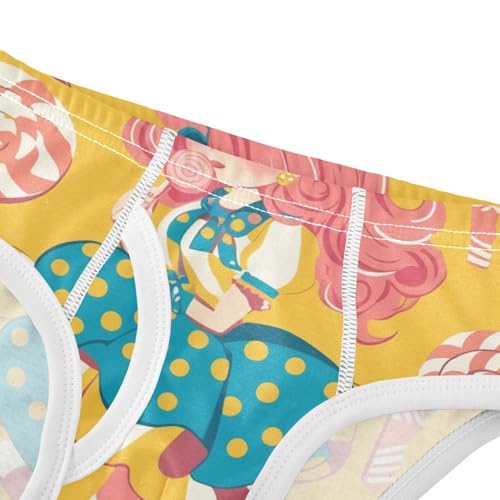 KLL Lollipop Girl Little Boys Pure Cotton Athletic Underwear Cute Children Undies4