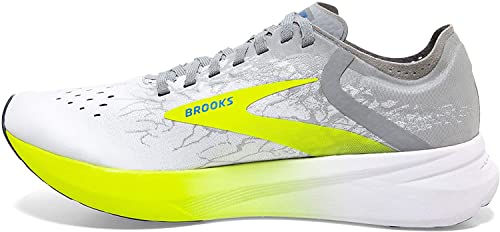 Brooks Unisex Hyperion Elite Running Shoe - White/Nightlife/Grey - D - 10.5