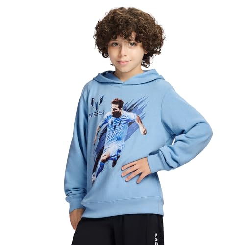 Boys' Long Sleeve, Standard Fit Hoodie Sweatshirt, Comfortable French Terry