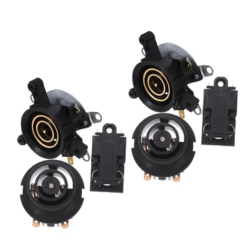 STOBAZA 2 Juegos Acoplador de Base para Hervidor Eléctrico Interruptor Integrado y Protección Fiable, Material Plástico Negro, Adecuado para Uso en Casa u Oficina, Paquete