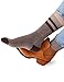 VERO MONTE 4 Pairs Women Winter Striped Cotton Crew Socks - Thick Warm Socks