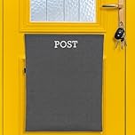 Post Catcher for Letterboxes [Grey] No Tools or Screws Needed – Dog Proof Letter Box Mail Catcher Bag (Grey)