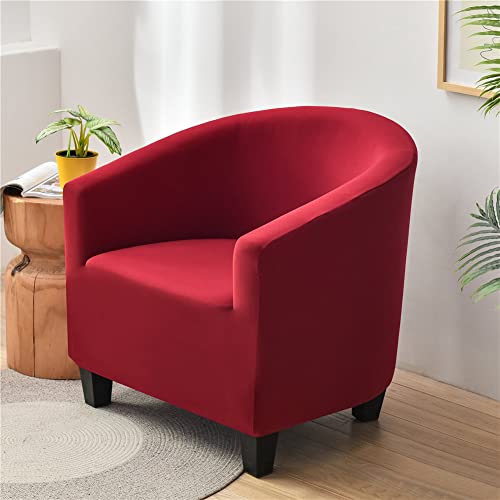 FANSU Housse de Fauteuil Cabriolet Chesterfield Extensible, Élégant Mode Couleur Unie Couverture de Fauteuil Antidérapant, Tub Chair Housse de Canapé sans...