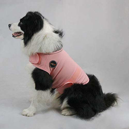 Image of MCHY Dog Anxiety Vest, Anxiety Relief for Dogs, Dog Calming Coat (Pink L)