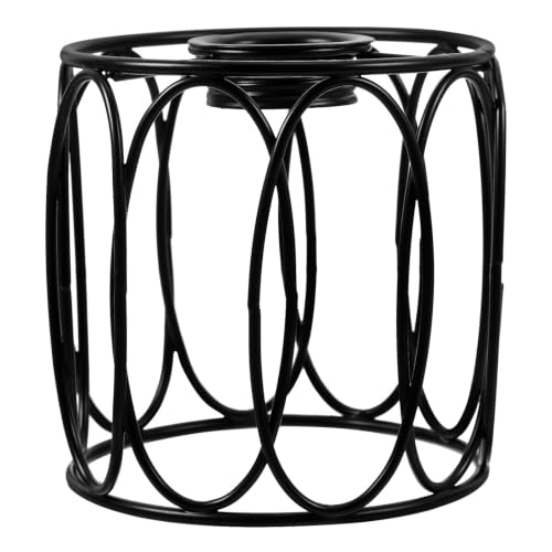 Black Metal E14 Pendant Lamp Shade Kit for Single Bulb Chandelier Lighting