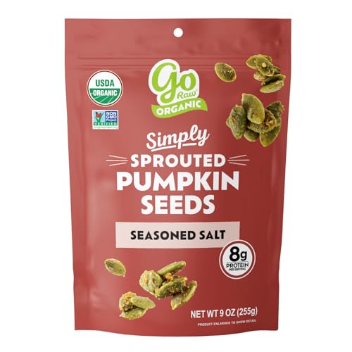 Image of Go Raw Organic Sprouted Pumpkin Seeds - Savory Seasoned Salted Pepita Snack