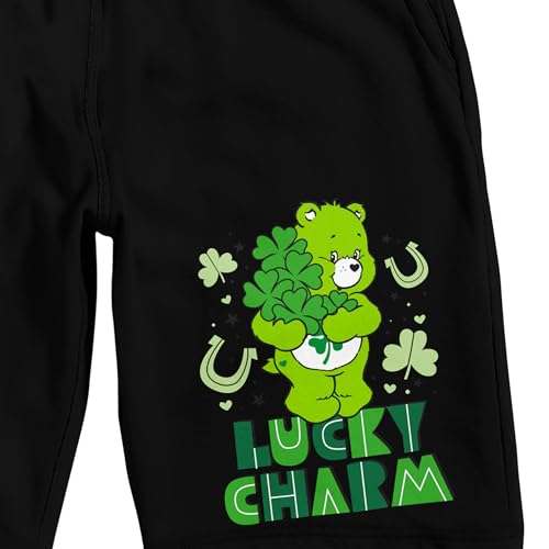 Care Bears Lucky Charm Men's Black Sleep Pajama Shorts2