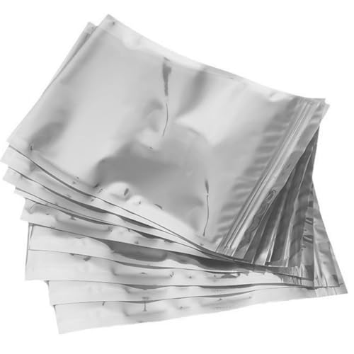 Bolsa Antiestática, 100 Piezas Bolsa Antiestática Reutilizable Bolsas, Blindaje Antiestático ESD Cremallera Resellable Bolso, para Accesorios de PC, Dispositivos Electrónicos, disco duro, 100 × 150 mm