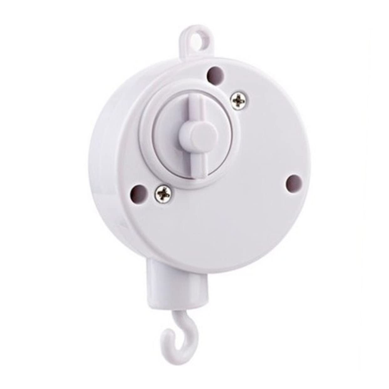 BESPORTBLE 1Pc Crib Musical Bell Holder Arm Bracket Wind Up Rattle for Soothing Sleep and Educational Play White