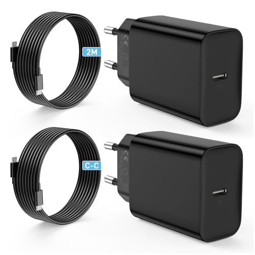 Cosa otterrai: 2 caricabatterie USB-C 30W e 2 cavi di ricarica rapida USB-C to USB-C da 2m. Inclusa garanzia di 12 mesi senza preoccupazioni. Per qualsiasi problema, contattaci per un supporto rapido – risponderemo entro 24 ore.