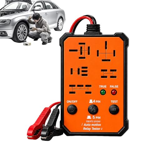 Probador de relé automático de 12V y 24V para diagnóstico de motores de camión y coche