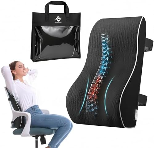 Cojín Lumbar Ergonómico Viscoelástica con Bolsa de Transporte – S...