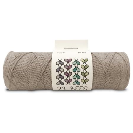 100% Organic Hemp Cord, Twine, String for Jewelry, Beading, Macrame, Crafts, 23 Bees (10 lb.)