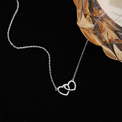 Argent sterling pour ce collier pendentif cœur entrelacé délicat et durable - 5