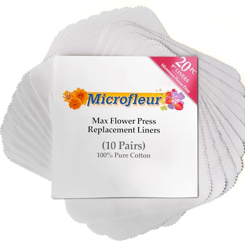 Microfleur - Max White Liners for Microwave Flower Press 9