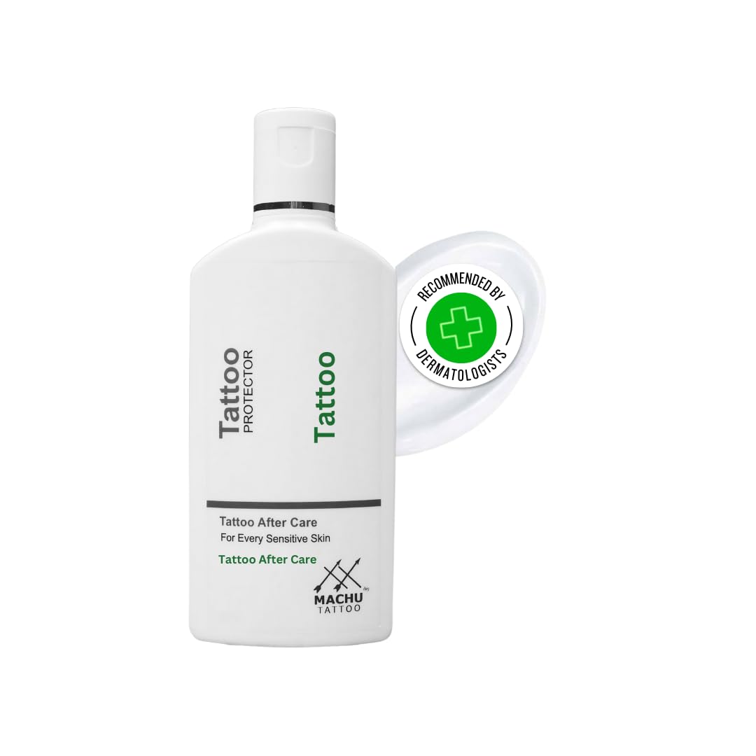 Machu Tattoo Protector cream,50 Ml/tattoo Healing and Shinner/Lotion/Enriched with Honey and Extract of Fenugreek/Best Aftercare for tattoo / 100% Organic and Vegan Certified/Paraben and Cruelty Free 1
