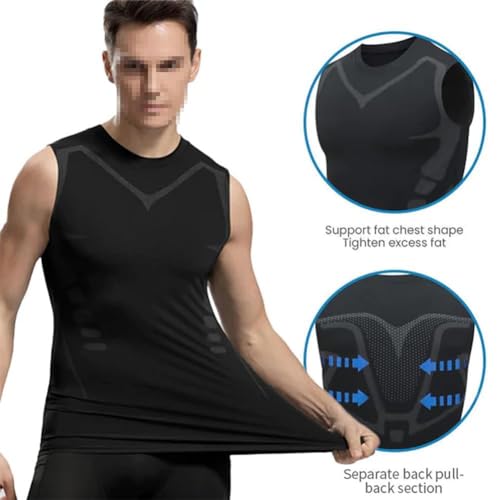 Far-Infrared Tourmaline Magnetic Mens Undershirt, Compression Shirt Men, Warm and Slimming Vest2