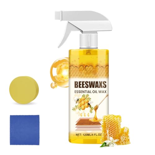 Wood Cleaner and Restorer - 120ml Furniture Polishing Spray, Wood Floor Polishing with Deep Shine Formula, Scratch Repair Woods,