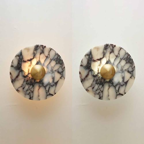 Aplique de pared circular con cableado para eliminar cables vistos en el pasillo 5