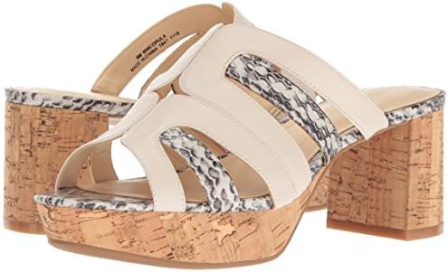 NINE WEST Women's Copula Leather Dress Sandal, Off White, 9.5 M US | Image 6