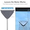 CTIME 78'' 3 in1 Professional Window Squeegee & Wall Mop : Window Cleaning Kit with 360° Rotating Triangular Head & Universal Cloth Slots (Includes 3 Reusable Pads) #1