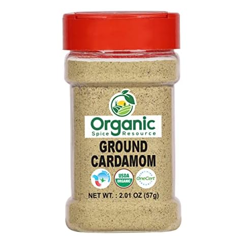 Organic Cardamom Ground/Powder | 2.01 oz - 57g | USDA Organic | Vegan | Non-GMO, All Natural Blend - 100% Raw from India, by SHOPOSR Cover