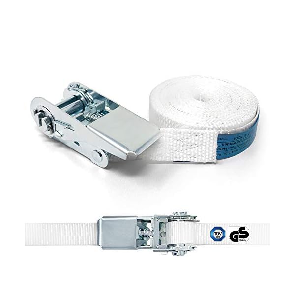 Plemont Spanngurt mit Ratsche [6m] zum sicheren Stapeln von Trockner & Waschmaschine I Zurrband mit 800 daN Zugkraft I Spanngurte, Zurrgurte, Gurteâ¦