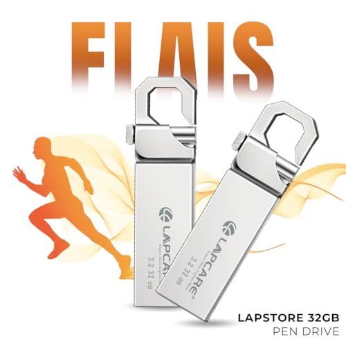 Lapcare Flais 32GB Metal USB 3.2 Flash Drive | Pen Drive | Up to 400Mbps Speed | Reliable Data Storage with 5-Year Warranty| Universal Compatibility - MAC/Win/Linux | OTG Support 2 41k5kmHwqXL