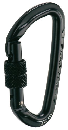 Camp Orbit Locking Carabiner - Screwgate - Black