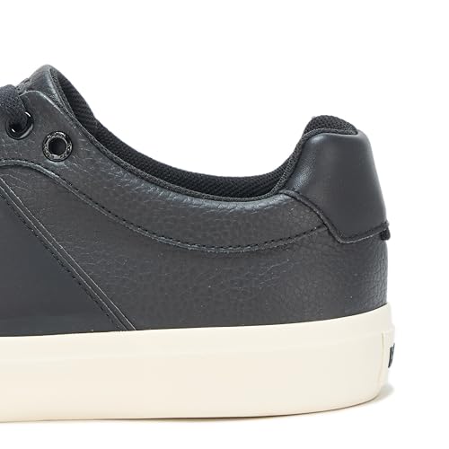 Image of BOSS Men's Aiden Logo Block Leather Low Top Sneakers | Casual Shoes